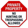 thumbnail image 1 of Private Property Sign, No Hunting or Trespassing Sign,, 1 of 8
