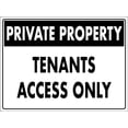 thumbnail image 1 of Private Property Tenants Access Only Sign Metal Tin Sign12x16 Inches Caution Danger Safety Security Warning Notice Signs, 1 of 5