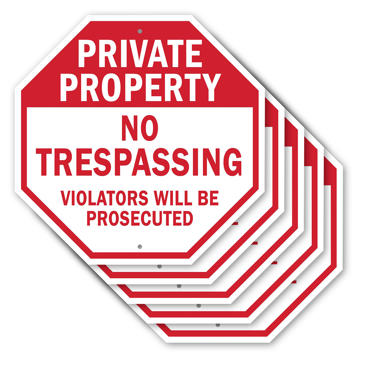 Rust Property. Sign Private Property No Trespassing Violators Will Be Prosecuted (5 Pack ...