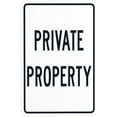 thumbnail image 1 of Private Property Warning,Private Property Security Metal Signs for Busines Home Outdoor Indoor Road Yard Garage Street Wall Caution Decor 8 x 12 Inch, 1 of 4