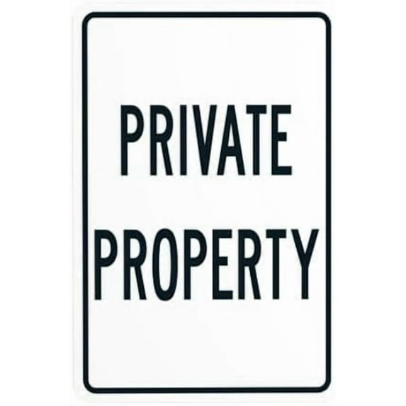 Private Property Warning,Private Property Security Metal Signs for Busines Home Outdoor Indoor Road Yard Garage Street Wall Caution Decor 8 x 12 Inch