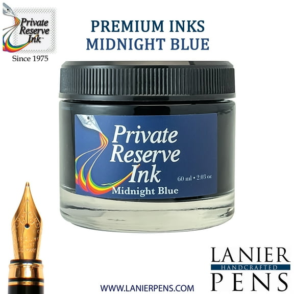 Private Reserve Ink, 60ML Ink Bottle - Midnight Blue (PR17011)