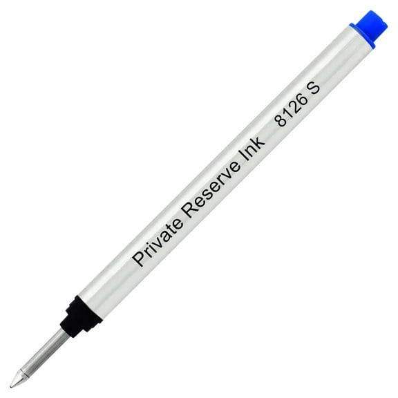 Private Reserve Ink 8126 Long Capless Rollerball Refill made by Schmidt - Blue, Fine, 1 Pack