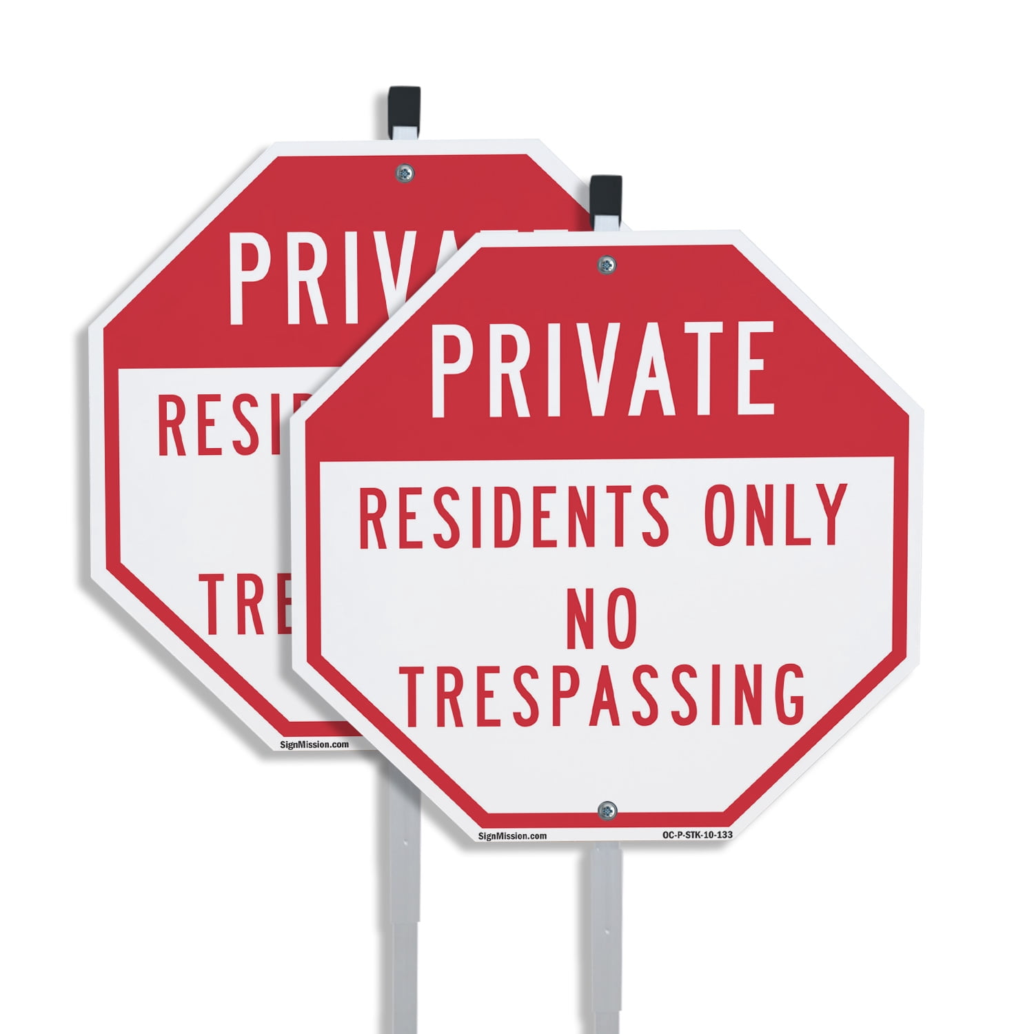 Private Residents Only No Trespassing (2 Pack) 10 inch X 10 inch ...