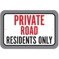 thumbnail image 1 of Private Road Residents Only Sign, 1 of 1