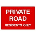 thumbnail image 1 of Private Road Residents Only Sign Parking Signs & Permits Metal Sign Tin Sign 8x12 Inch - Caution Safety Warning Security Signs Indoor & Outdoor Signs for Home, Office, Work, 1 of 5