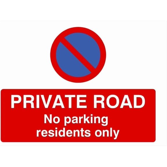 Private Road Residents Only At Any Time Metal Tin Sign 8x12 Inch Caution Warning Notice Indoor and Outdoor Home Office Work Rural Property Residential Neighborhood Private Road Indoor Outdoor Wall