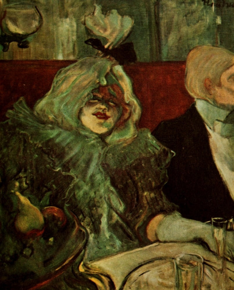 Private Room at Le Rat Mort 1899 Canvas Art - H de Toulouse-Lautrec (24 x 36)