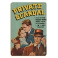 thumbnail image 1 of Private Scandal - Starring Zasu Pitts Phillips Holmes - Vintage Film Movie Poster c.1934 - 8 x 12 inch Vintage Wood Art Sign, 1 of 4