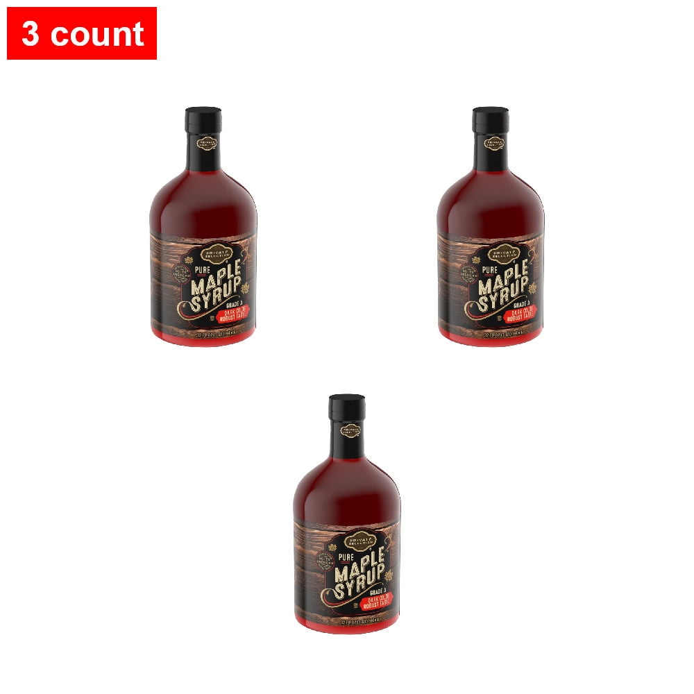 Private Selection 100% Pure Grade A Dark Color Maple Syrup 32 fl oz - 3 count