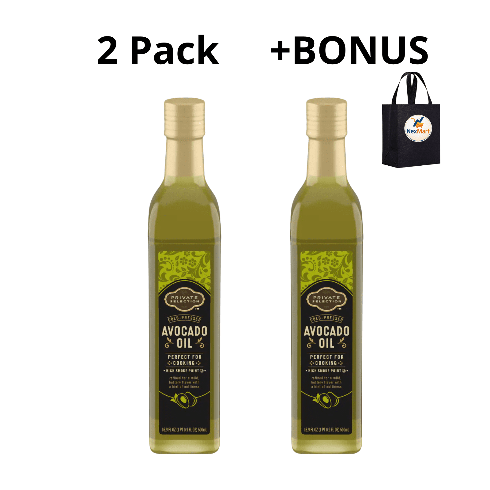 Private Selection Avocado Oil 16.9 oz , 2 Pack + Bonus