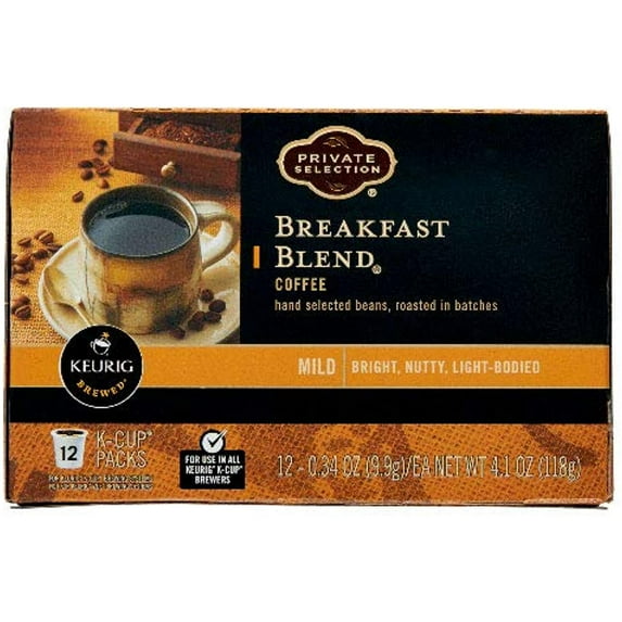 Private Selection Breakfast Blend Coffee K-Cups 12 Ct (Pack Of 2)