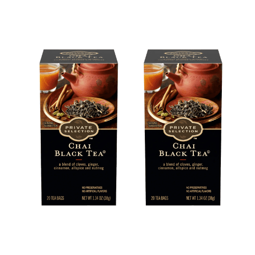 Private Selection Chai Black Tea, 40 Tea Bags, 1.34 oz,2 Pack