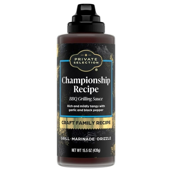 Private Selection Championship Style BBQ Grilling Sauce 15.5 oz - Pack of 2