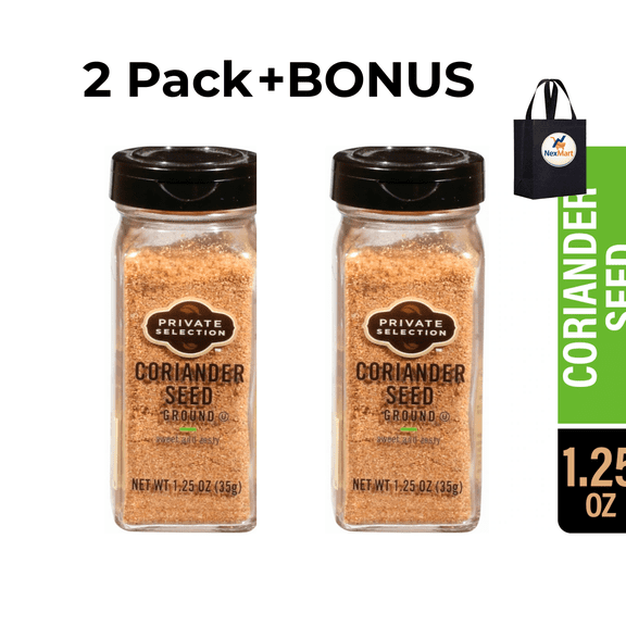 Private Selection Coriander Seed Ground 1.25 oz , 2 Pack + Bonus