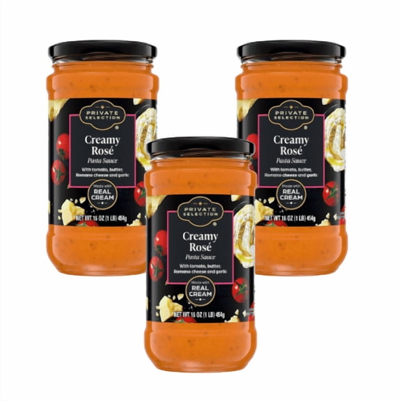 Private Selection Creamy Ros Pasta Sauce, Creamy, 3 Pack, 16 oz