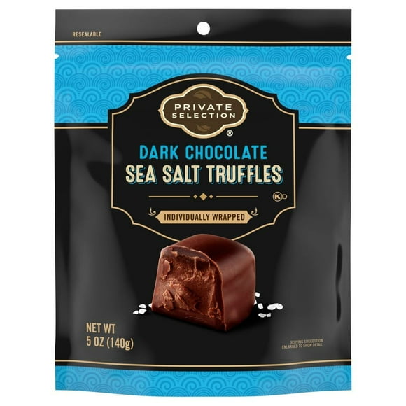 Private Selection Dark Chocolate Toffee Truffles with Sea Salt 5 oz - Pack of 3