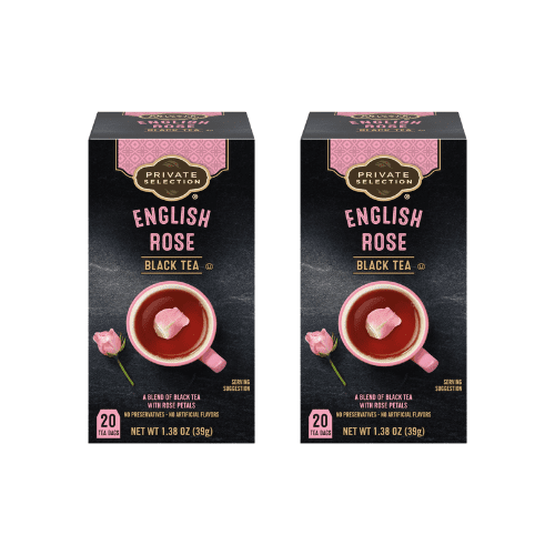 Private Selection English Rose Black Tea, 2 Pack, 1.38 oz