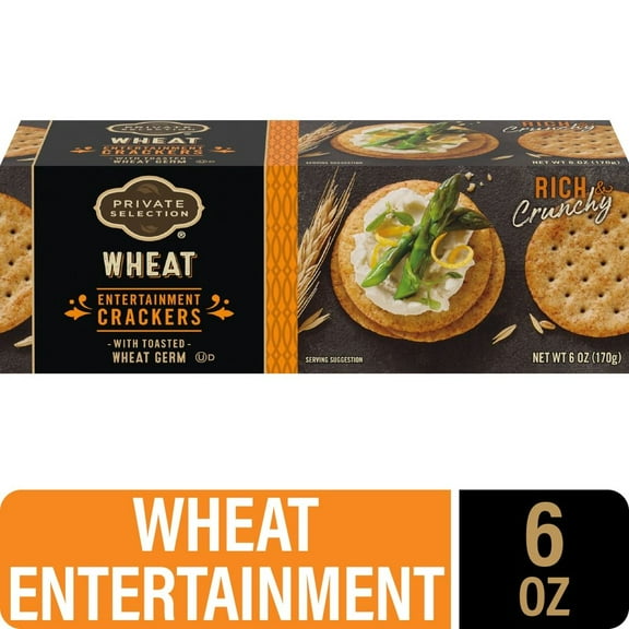 Private Selection Entertainment Wheat Crackers 6 oz - Pack of 2