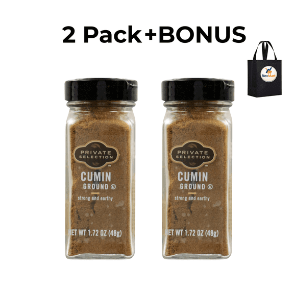 Private Selection Ground Cumin Shaker 1.72 oz , 2 Pack + Bonus