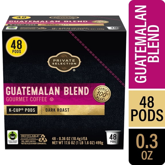 Private Selection Guatemalan Blend Dark Roast Coffee Pods 48 ct - Pack of 1