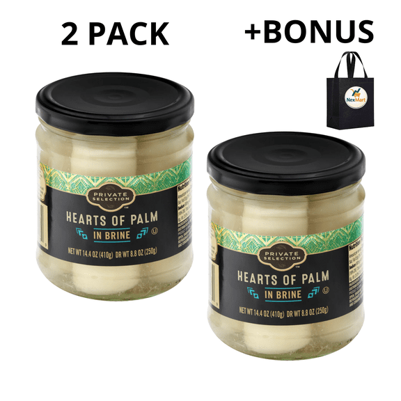 Private Selection Hearts of Palm in Brine 14.4 oz , 2 Pack + Bonus