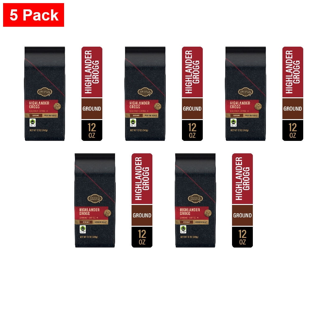 Private Selection Highlander Grogg Medium Roast Ground Coffee 12 oz - 5 ...