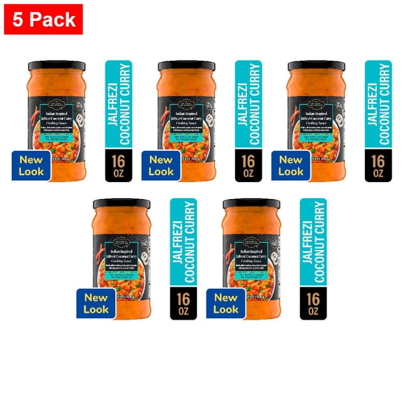 Private Selection Indian Inspired Jalfrezi Coconut Curry Cooking Sauce 16 oz - 5 Pack
