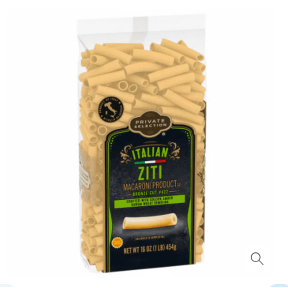 Private Selection Italian Bronze Cut Ziti Pasta 16oz - 3 pack