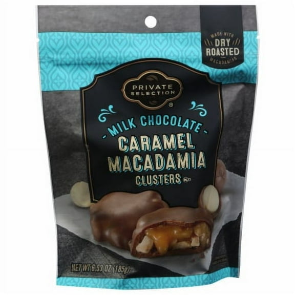 Private Selection Macadamia and Milk Chocolate Salted Caramel Clusters - 6.53 oz