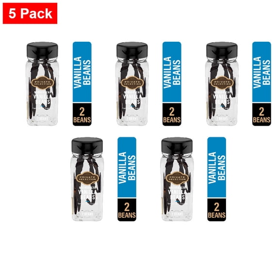Private Selection Madagascar Vanilla Beans 2 ct - 5 Pack