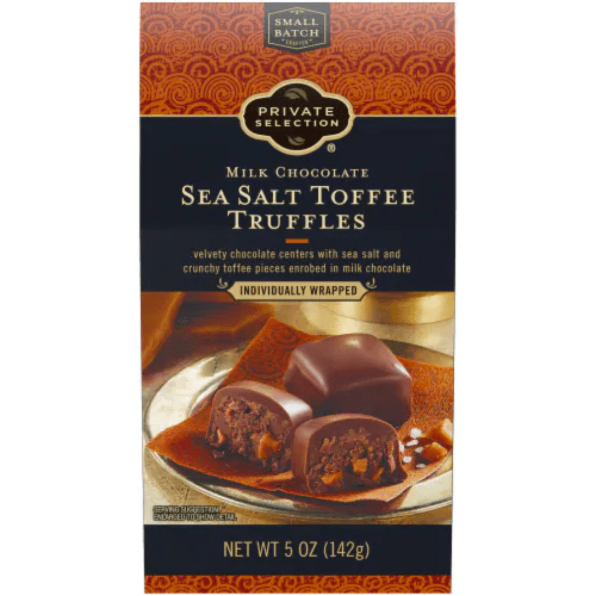 Private Selection Milk Chocolate Sea Salt Toffee Truffle 5 oz (Pack of