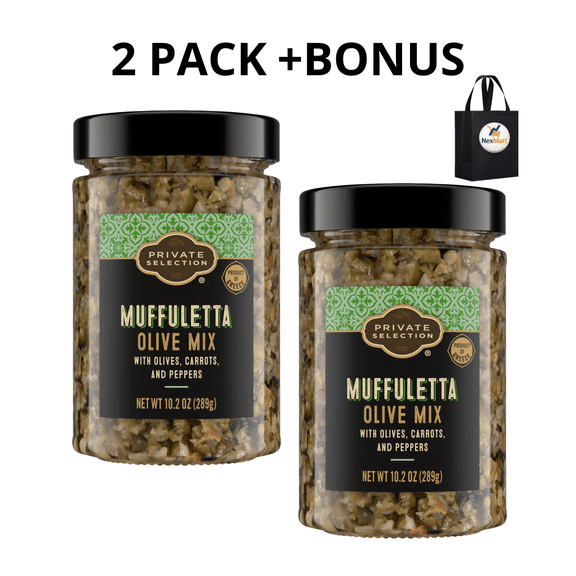 Private Selection Muffuletta Olive Mix 10 fl oz , 2 Pack + Bonus