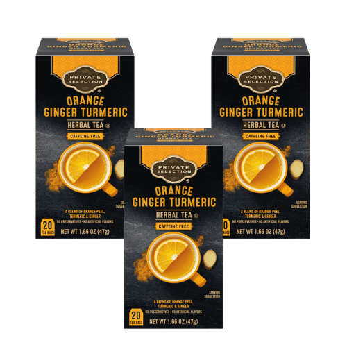 Private Selection Orange Ginger Turmeric Herbal Tea 20 Count 1.66