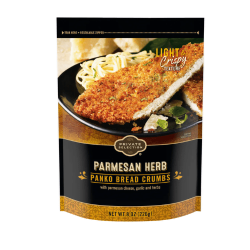 Private Selection Parmesan Herb Panko Bread Crumbs Light & Crispy 8 Ounce, 2 Pack