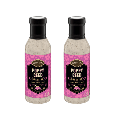 Private Selection Poppy Seed Salad Dressing, Classic, Savory & Sweet, 2 Pack, 12 fl oz