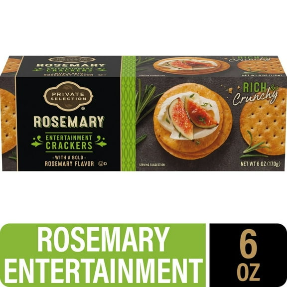 Private Selection Rosemary Entertainment Wheat Crackers 6 oz - Pack of 2