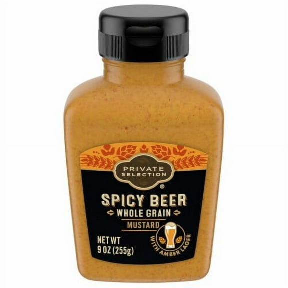 Private Selection Spicy Beer Whole Grain Mustard 9 oz