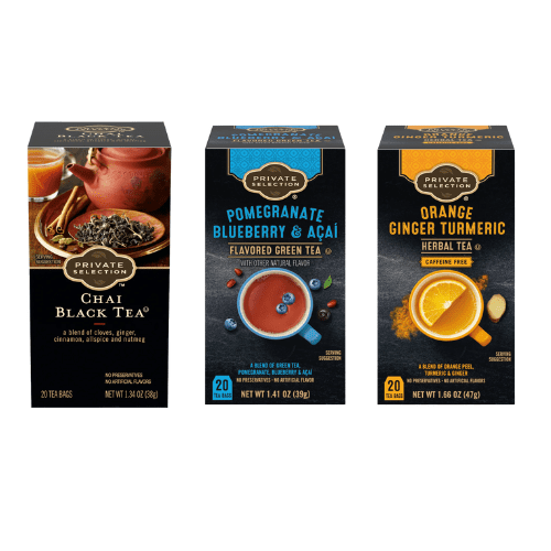 Private Selection Tea Bags Assortment, 20 Count,3 Pack Variety