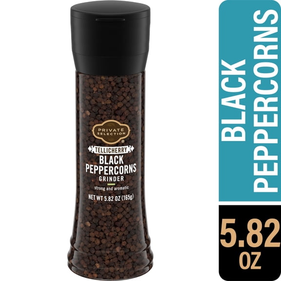 Private Selection Tellicherry Black Peppercorns Grinder 5.82 oz - Pack of 1