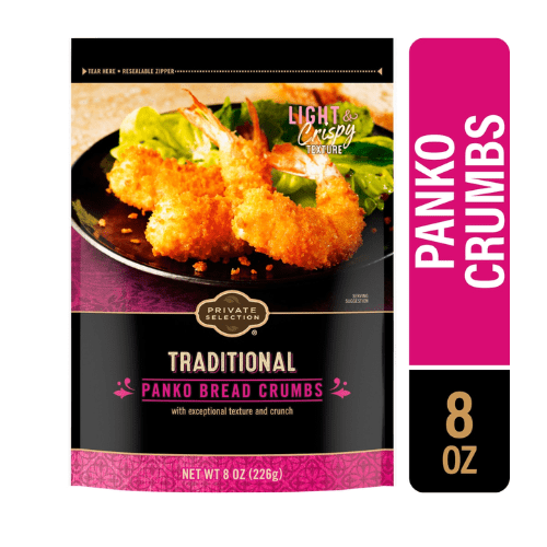 Private Selection Traditional Panko Bread Crumbs, Light & Crispy, 8 oz, 2 Pack