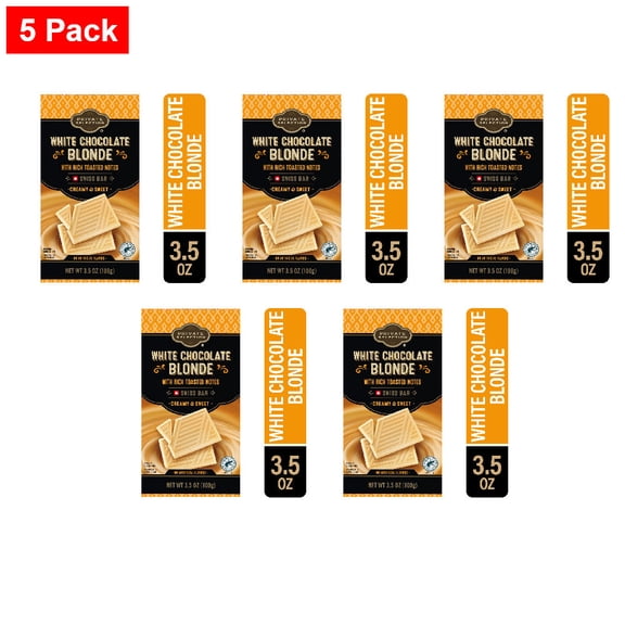 Private Selection White Chocolate Blonde Swiss Bar 3.5 oz - 5 Pack