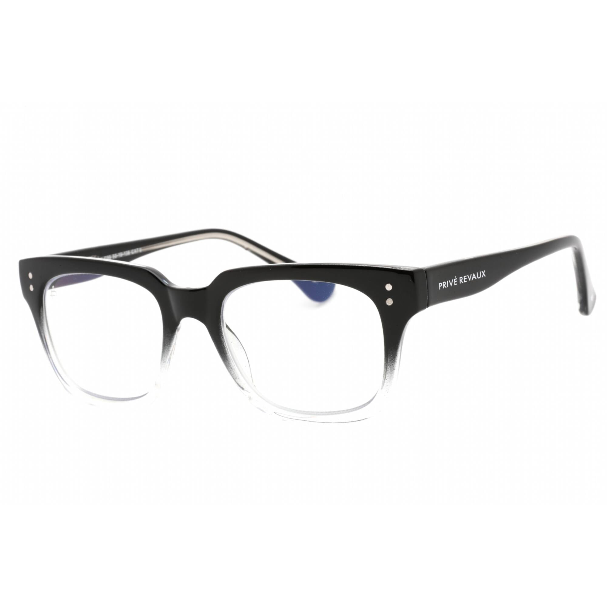 Prive Revaux Jack Caviar Black/Crystal Men's Full Rim Eyeglasses