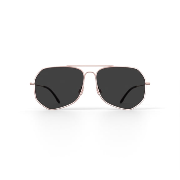 Prive Revaux Unisex Rx'able Fashion Polarized Sunglasses, 'The Cuervo', Aviator, Gold, 59-13-145
