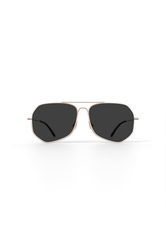 Prive Revaux Unisex Rx'able Fashion Polarized Sunglasses, 'The Cuervo', Aviator, Gold, 59-13-145