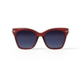 thumbnail image 1 of Prive Revaux Women's Rx'able Fashion Polarized Sunglasses, 'To Collins', Cat Eye, Red, 52-20-142, 1 of 6