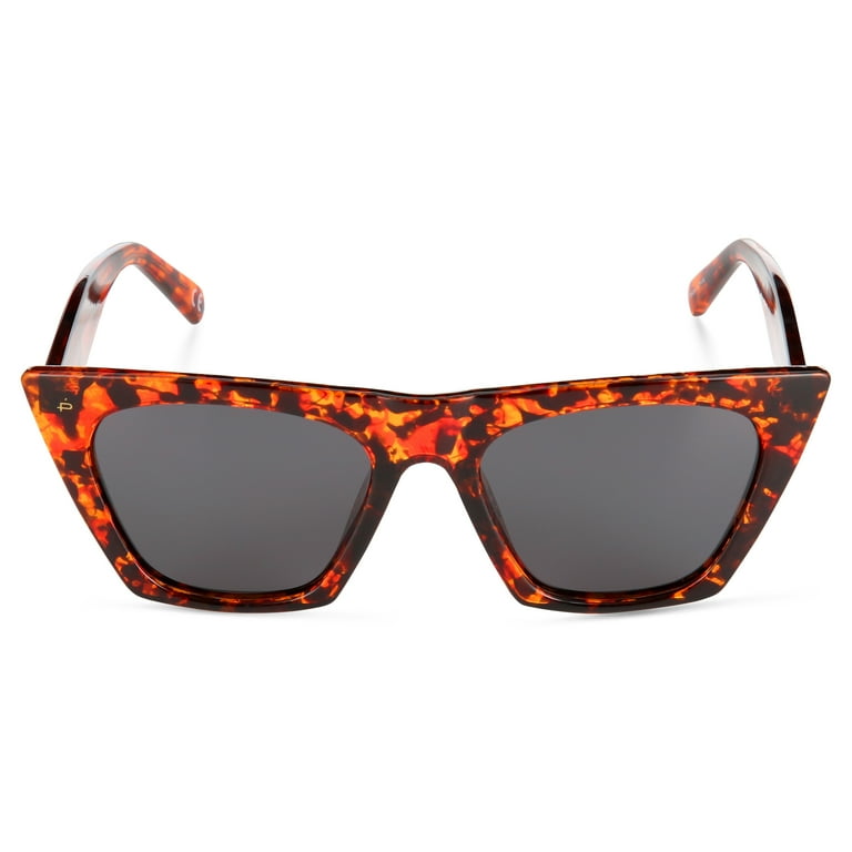 Prive Revaux Women s Rx able Fashion Polarized Sunglasses Victoria Cat Eye Havana 56 19 145 Walmart