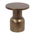 thumbnail image 1 of Privilege 011-012 Contemporary Metal Accent Table&#44; Gold - Medium, 1 of 1