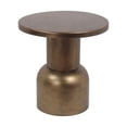 thumbnail image 1 of Privilege 011-014 20.5 x 12 x 21 in. Large Gold Finished Metal Table, 1 of 1