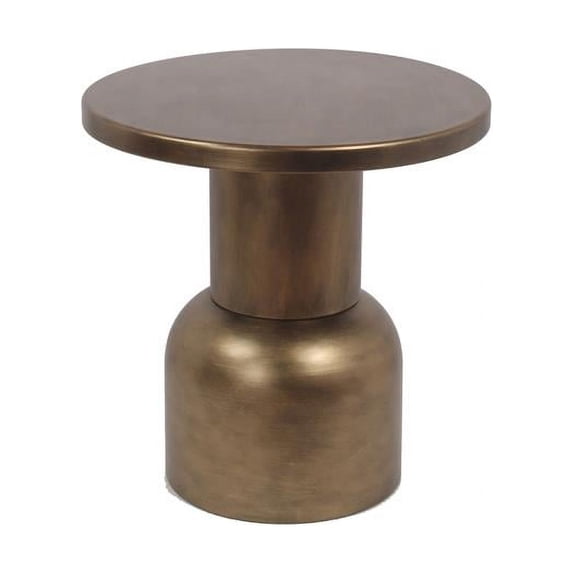 Privilege 011-014 20.5 x 12 x 21 in. Large Gold Finished Metal Table